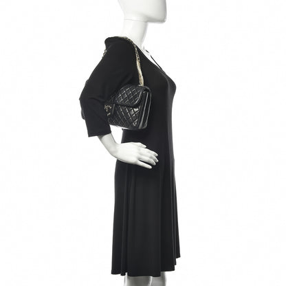 Chanel Lambskin Quilted Medium Westminster Pearl Flap Black 2 of 12
