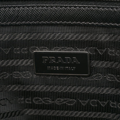 Prada Tessuto Nylon Saffiano Metal Triangle Logo Work Bag Black 6 of 14