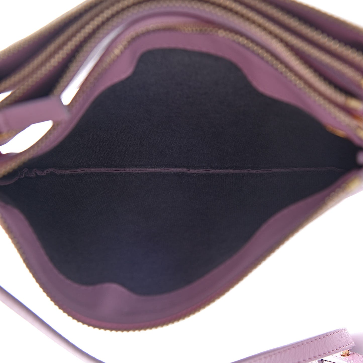 Lambskin Small Trio Crossbody Bag Antique Rose