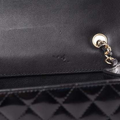 Chanel Glazed Calfskin Quilted Flap Black 8 of 9