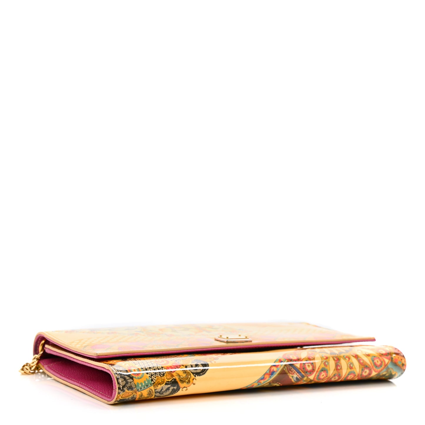 Dauphine Fan Foulard Print Wallet On Chain Multicolor