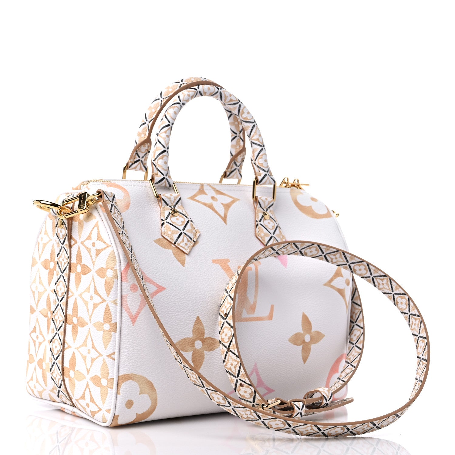 Louis Vuitton Monogram Giant By The Pool 2.0 Speedy Bandouliere 25 Beige 3 of 8