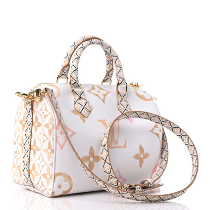 Louis Vuitton Monogram Giant By The Pool 2.0 Speedy Bandouliere 25 Beige 3 of 8