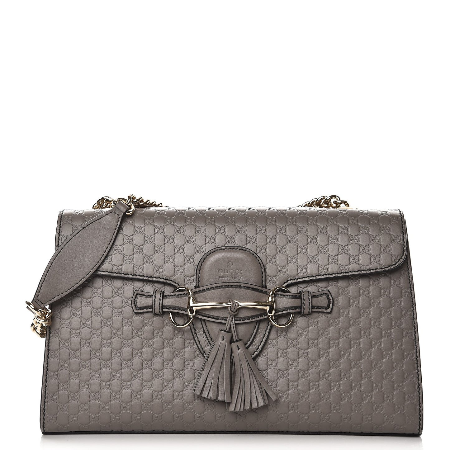 Soft Microguccissima Medium Emily Chain Shoulder Bag Loess
