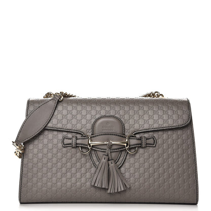 Gucci Soft Microguccissima Medium Emily Chain Shoulder Bag Loess 1 of 13