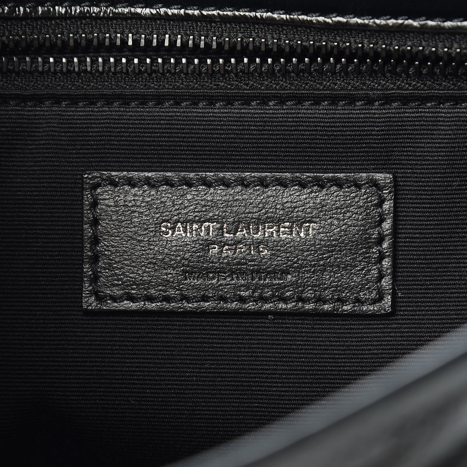 Saint Laurent Crinkled Calfskin Matelasse Monogram Medium Niki Chain Satchel Black 6 of 11
