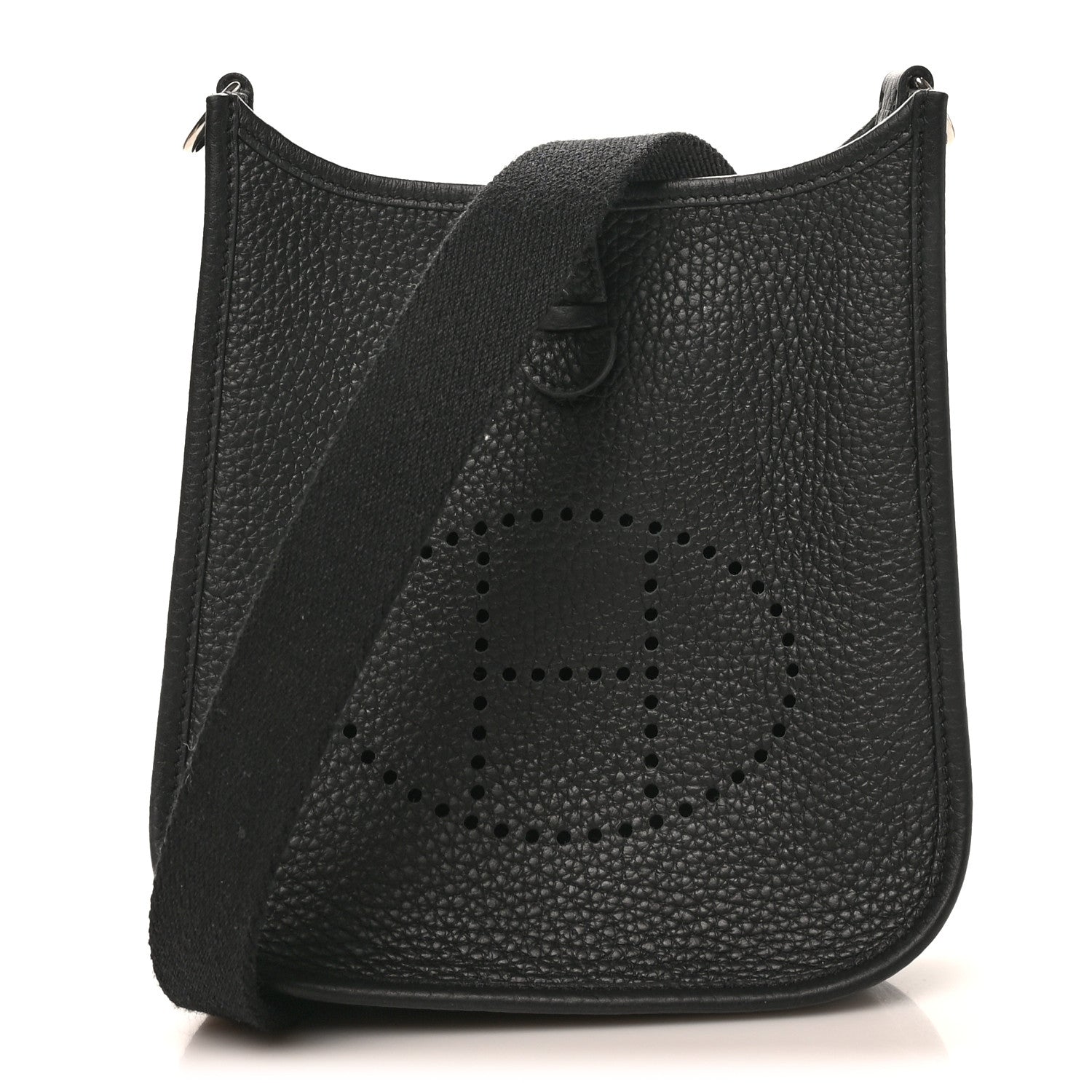 Hermes Taurillon Clemence Evelyne TPM Black 1 of 9