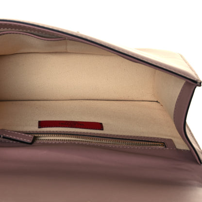 Valentino Garavani Vitello Medium Glam Lock Rockstud Flap Poudre 4 of 15