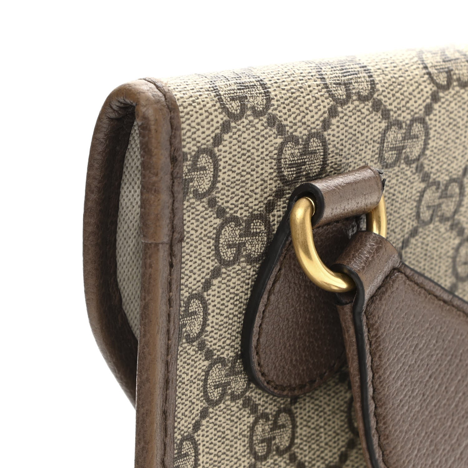 Gucci GG Supreme Monogram Web Medium Neo Vintage Flap Messenger Bag Beige New Acero 13 of 15