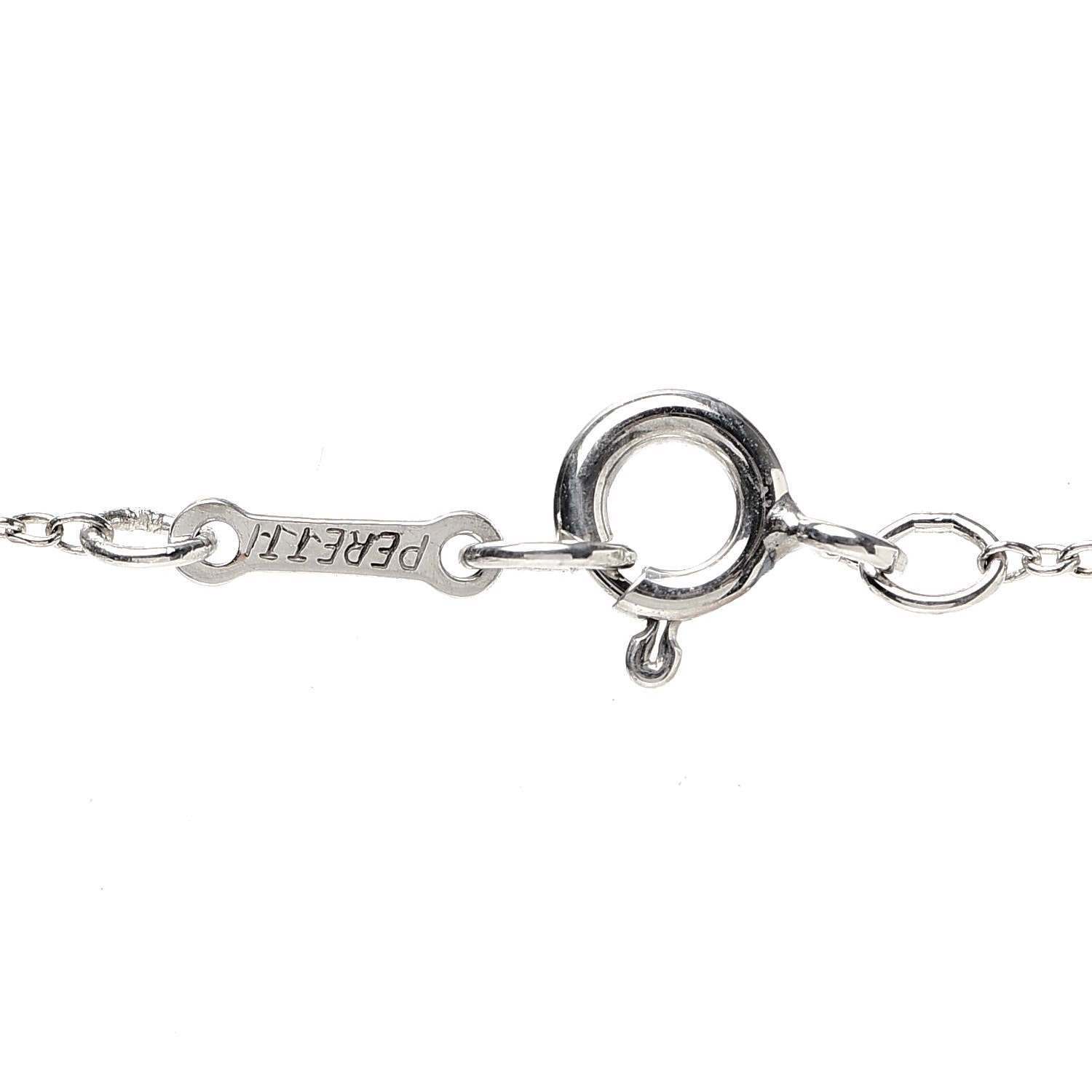 Tiffany Sterling Silver 20mm Elsa Peretti Bean Pendant Necklace 4 of 6