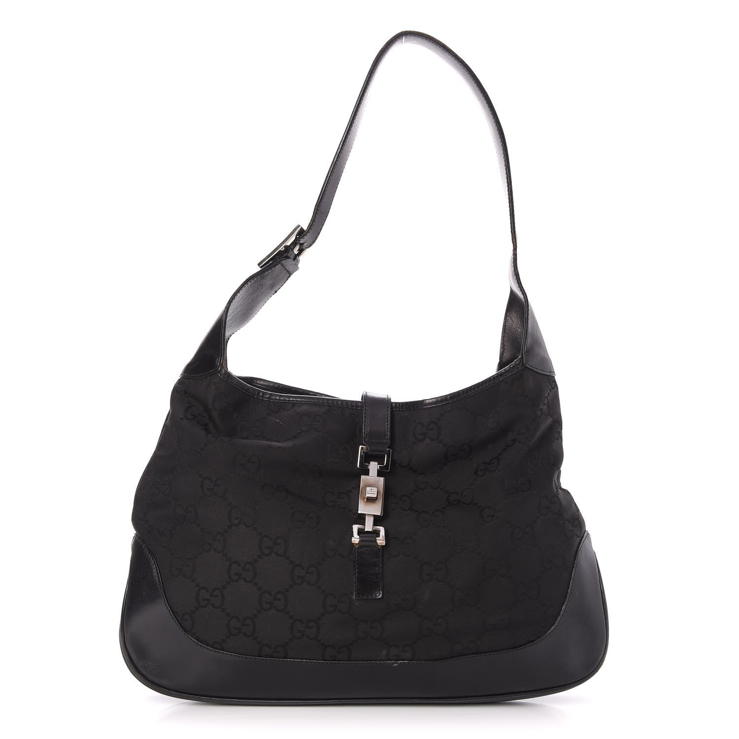 Gucci Monogram Jackie O Hobo Black 1 of 20