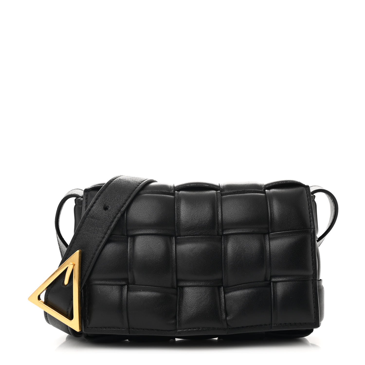 Bottega Veneta Nappa Maxi Intreccio Small Padded Cassette Crossbody Bag Black 1 of 10