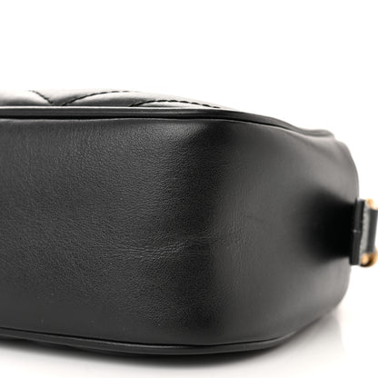 Gucci Calfskin Matelasse Small GG Marmont Chain Shoulder Bag Black 10 of 10