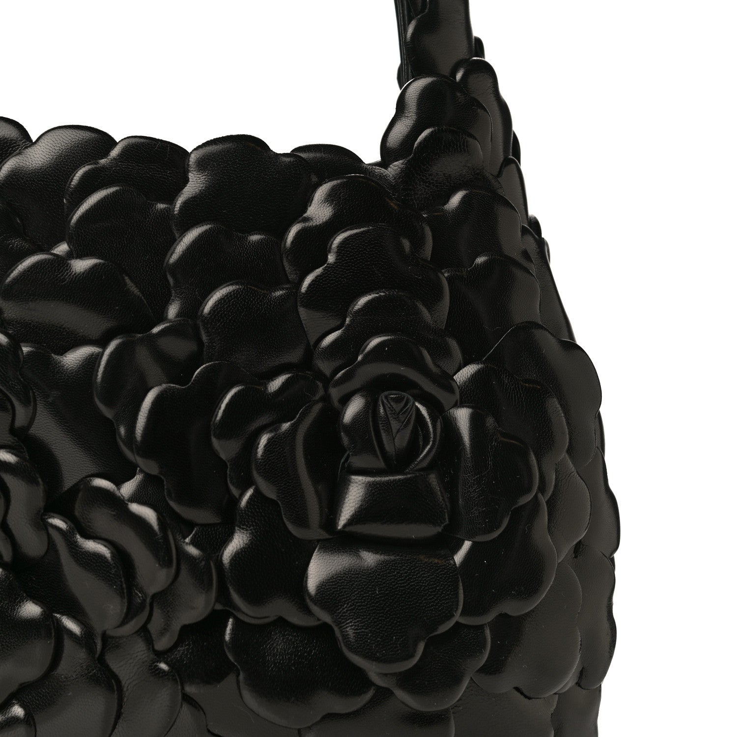 Valentino Garavani Nappa Atelier 03 Rose Edition Small Hobo Black 15 of 16
