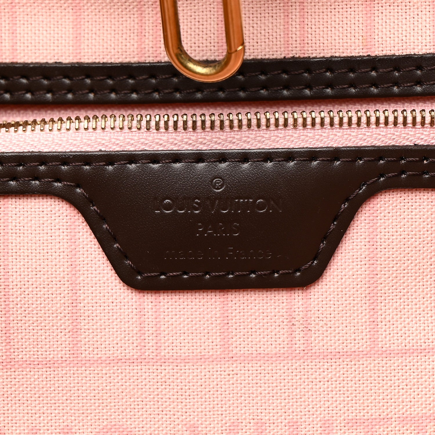 Louis Vuitton Damier Ebene Neo Neverfull MM Rose Ballerine 7 of 14