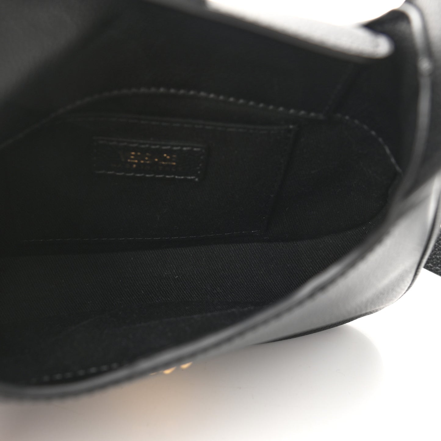 Calfskin La Medusa Small Hobo Crossbody Black