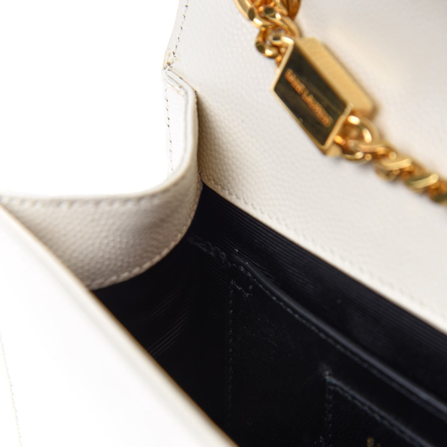 Grain De Poudre Small Monogram Kate Satchel Optical White