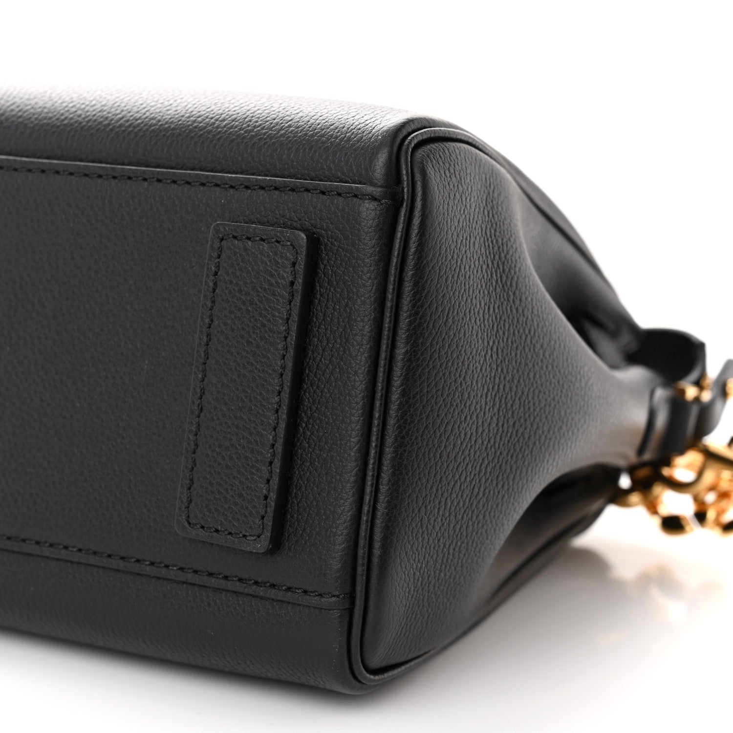 Versace Calfskin Medium La Medusa Top Handle Handbag Black 9 of 11