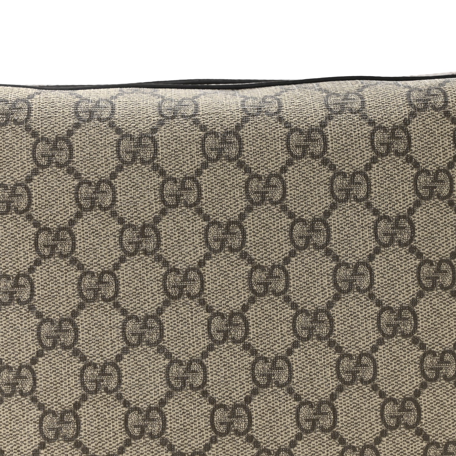 Gucci GG Supreme Monogram Textured Calfskin Web Super Mini Ophidia Shoulder Bag Beige Ebony New Acero 7 of 10