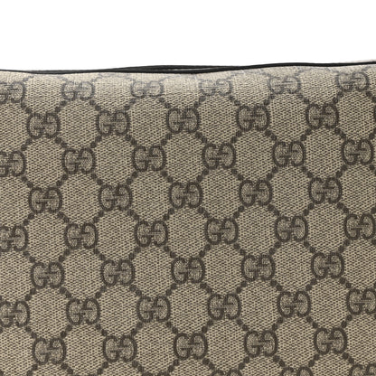 Gucci GG Supreme Monogram Textured Calfskin Web Super Mini Ophidia Shoulder Bag Beige Ebony New Acero 7 of 10