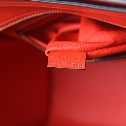Celine Smooth Calfskin Micro Luggage Vermillion 6 of 11