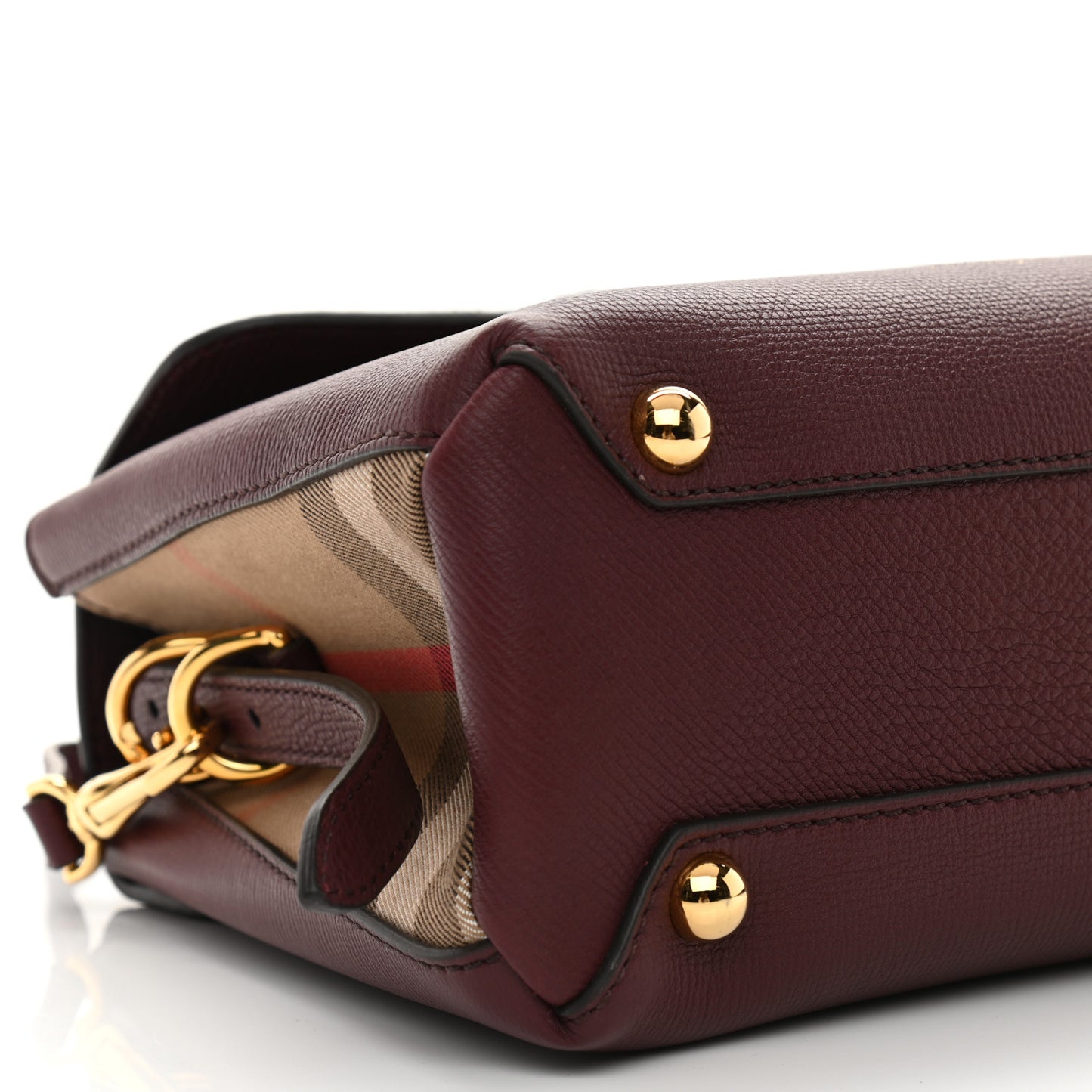 Derby Calfskin House Check Small Camberley Mahogany Red