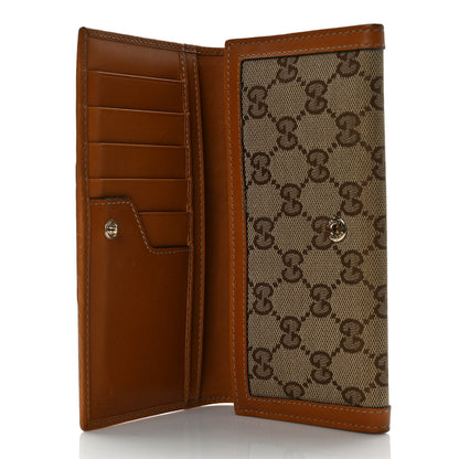 Gucci Monogram Vintage Web Continental Wallet Tobacco 5 of 9