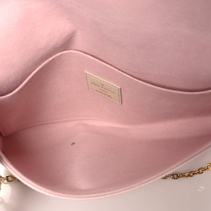 Louis Vuitton Empreinte Spring in the City Felicie Pochette Chain Wallet Pink Beige Yellow 6 of 11