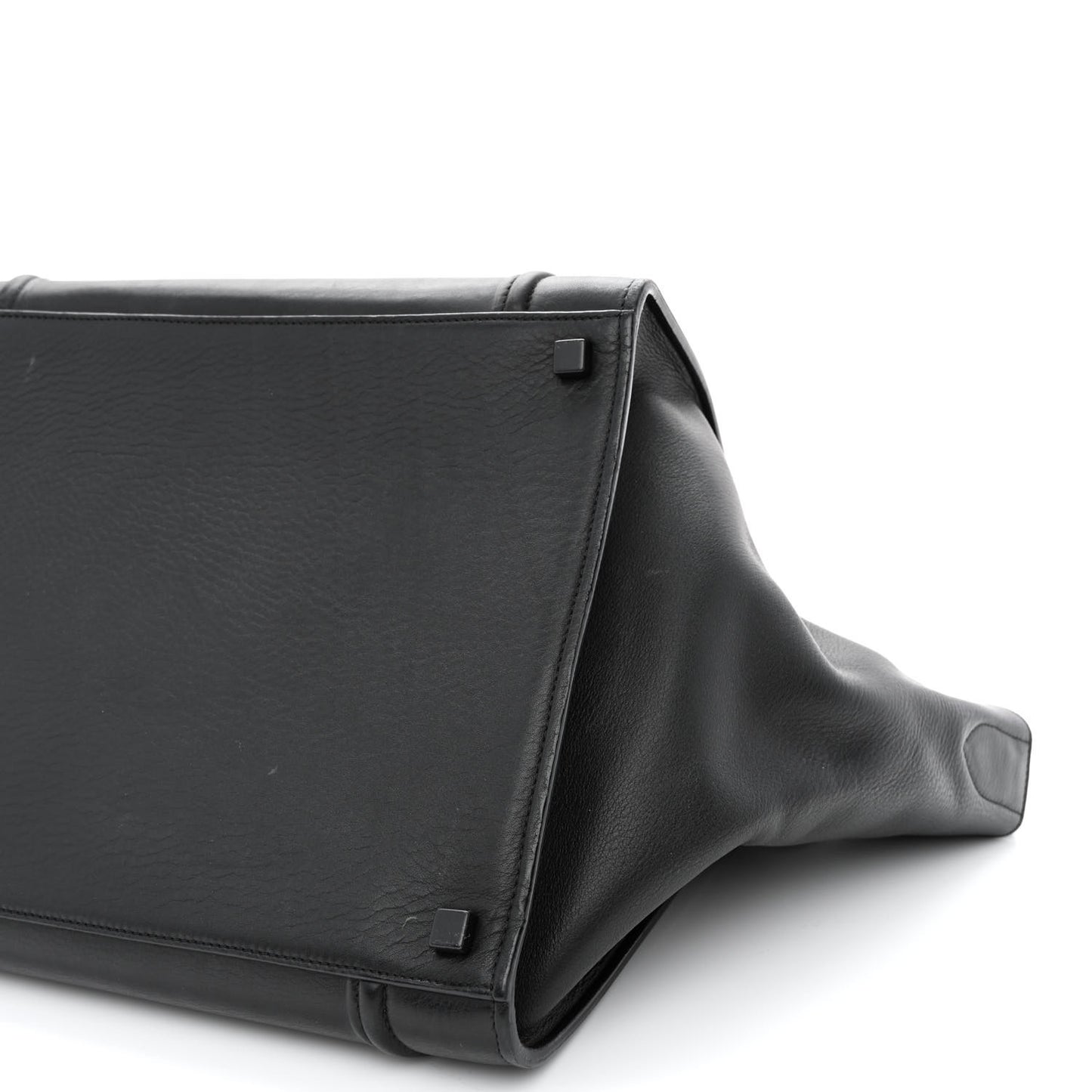 Smooth Calfskin Medium Phantom Luggage Black