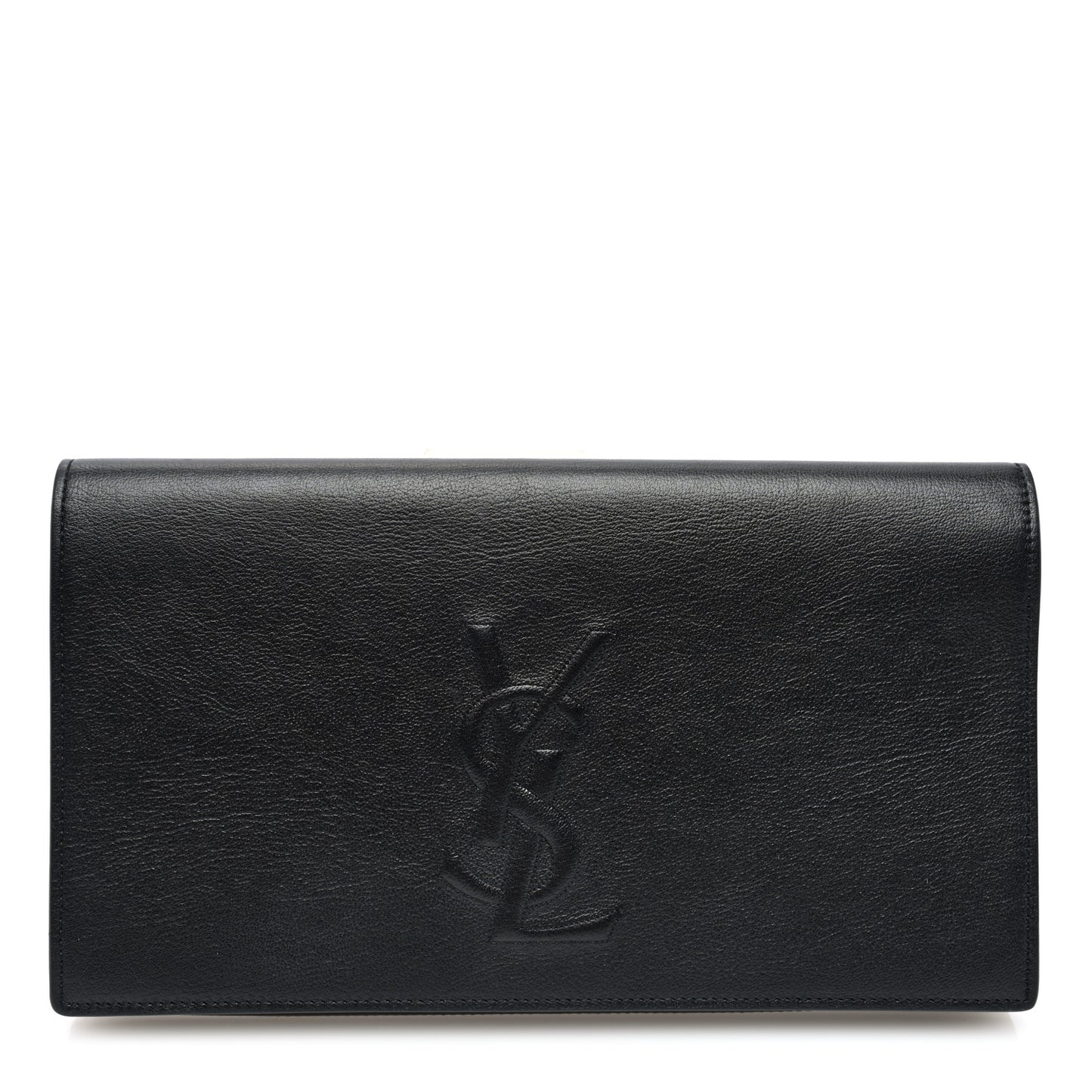 Calfskin Monogram Large Belle De Jour Clutch Black