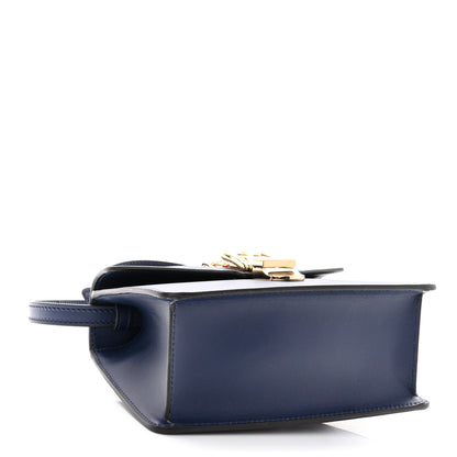 Gucci Vitello Fontanella Web Mini Sylvie Top Handle Bag Blue Agata 4 of 10