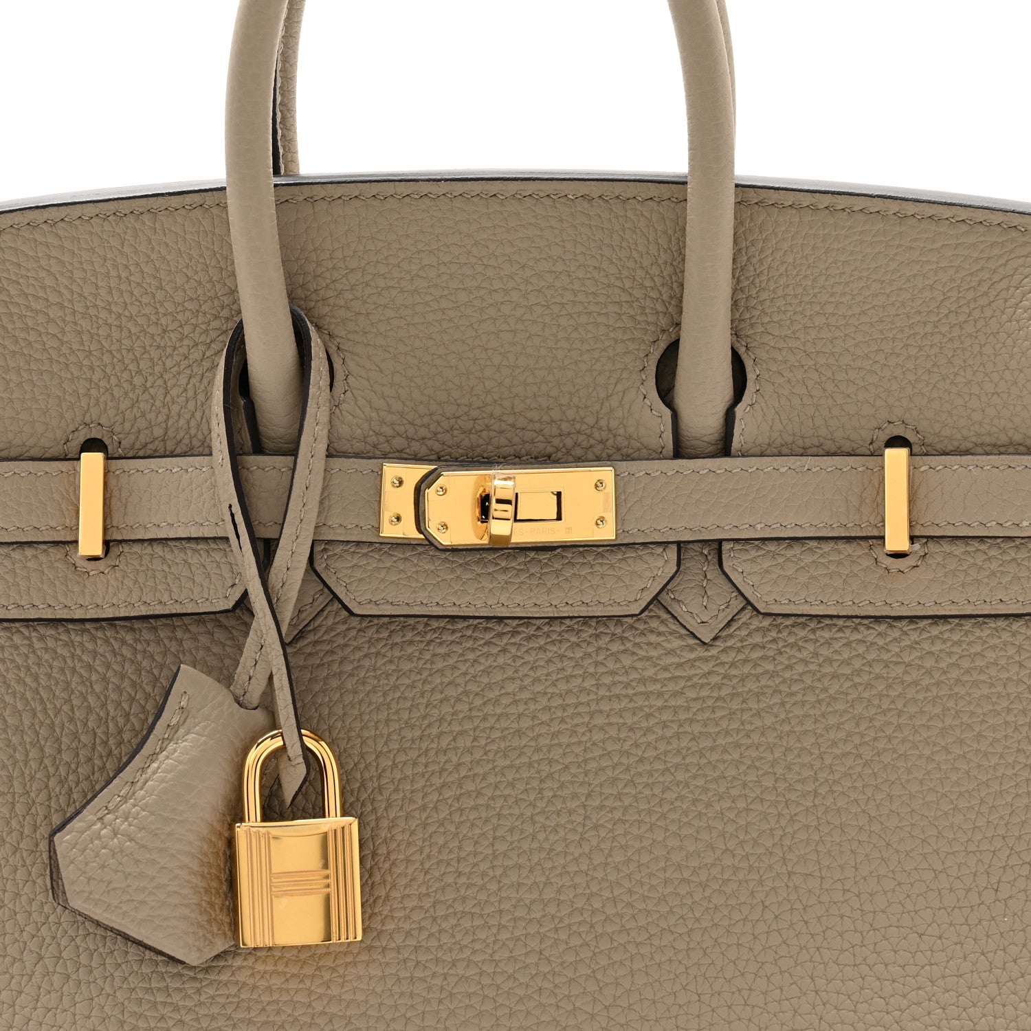 Hermes Togo Birkin 25 Gris Tourterelle 8 of 11