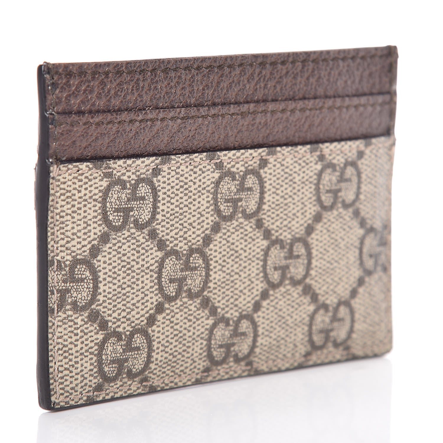 Gucci GG Supreme Monogram Ophidia Card Holder Brown 3 of 7