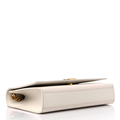 Saint Laurent Grain De Poudre Medium Classic Monogram Kate Satchel Blanc Vintage 4 of 13