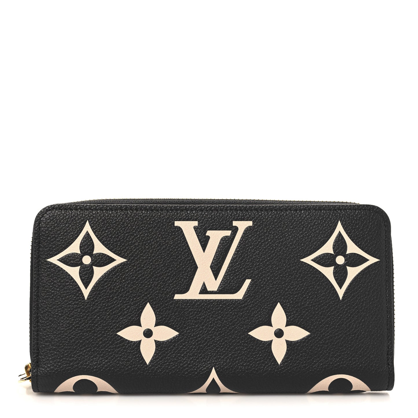 Empreinte Monogram Giant Zippy Wallet Black Beige