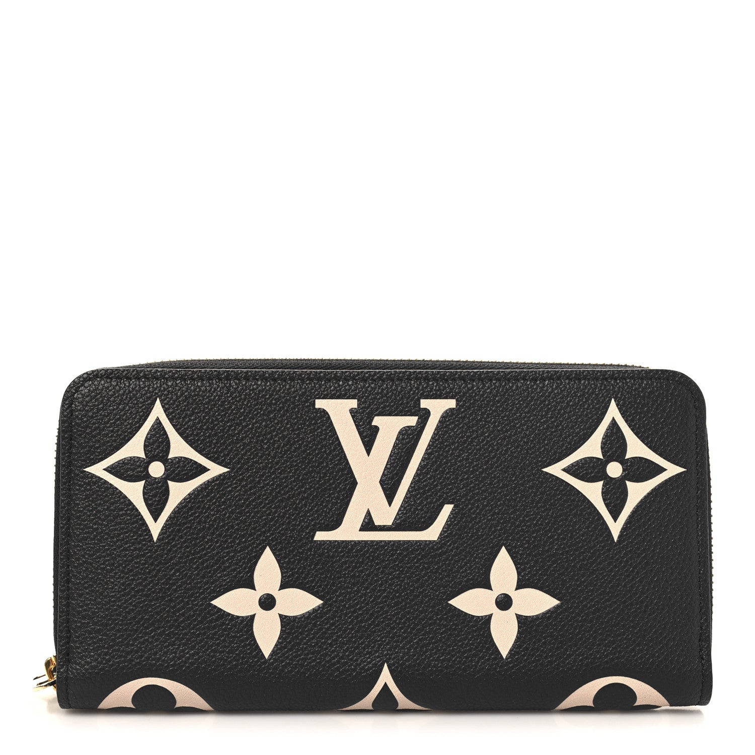 Louis Vuitton Empreinte Monogram Giant Zippy Wallet Black Beige 1 of 7