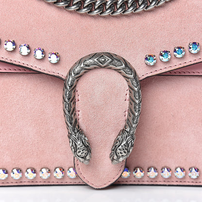 Gucci Suede Crystal Small Dionysus Shoulder Bag Peonia 10 of 10