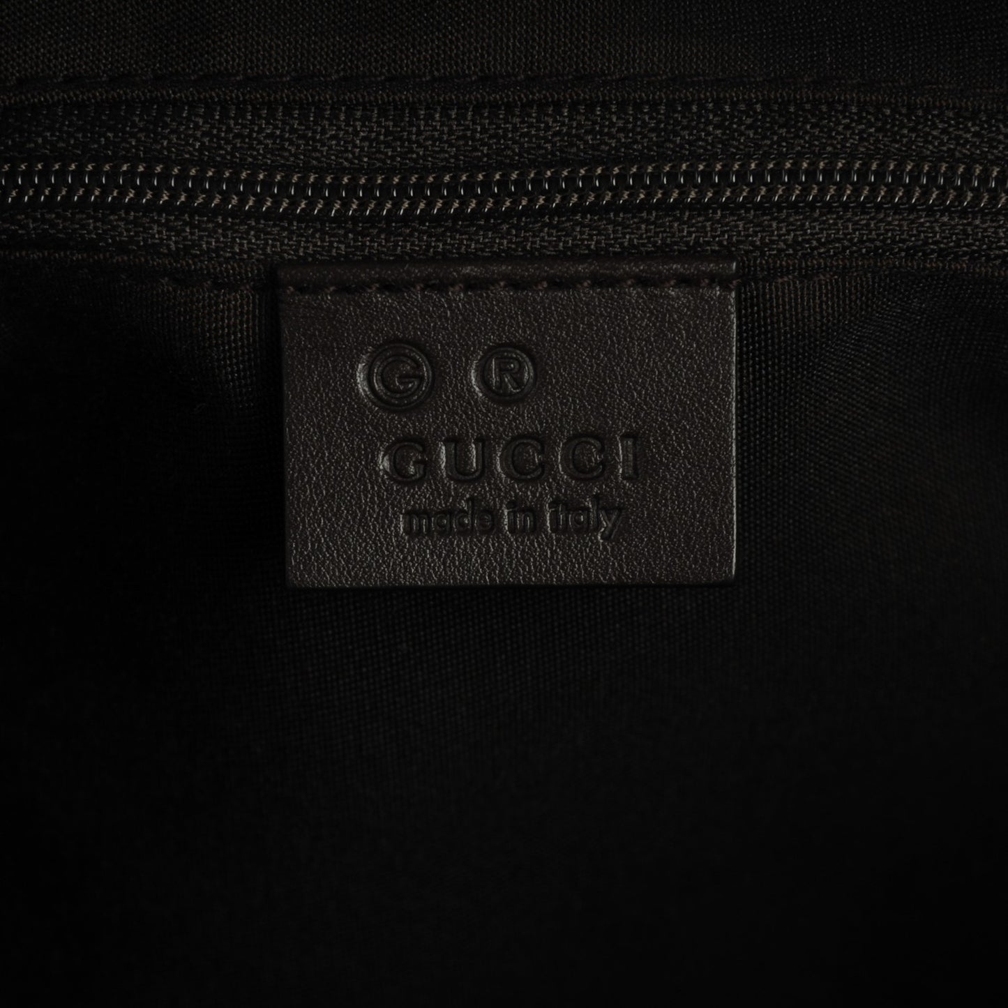 GG Supreme Monogram Web Flat Messenger Bag Dark Brown