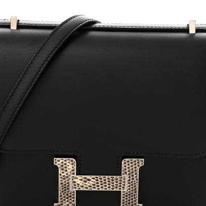 Hermes Veau Monsieur Lizard Constance 18 Black Ombre 8 of 12