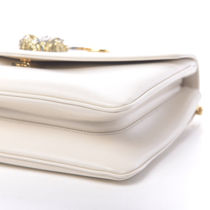 Gucci Vitello Palmellato Lux Crystal Medium Rajah Shoulder Bag Mystic White Multicolor 10 of 11