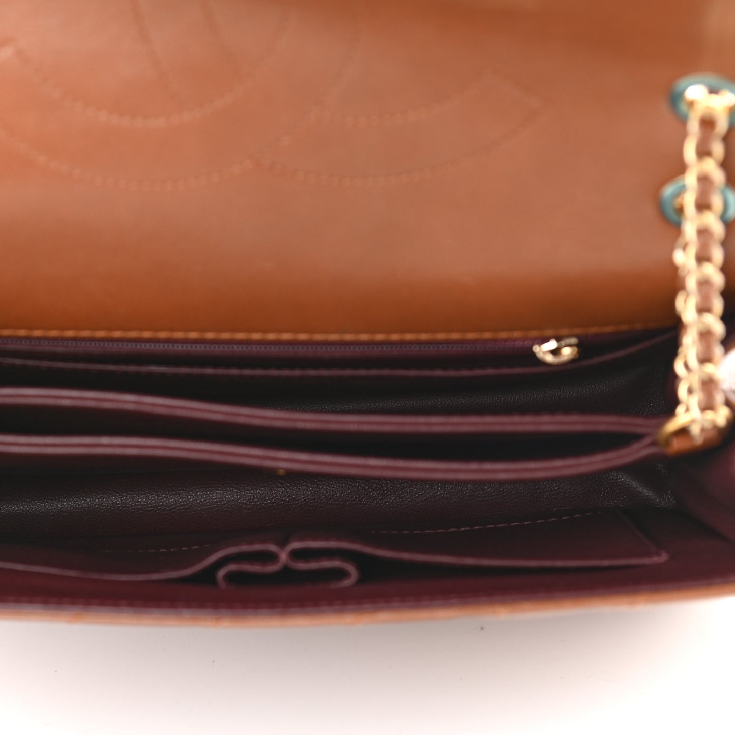 Lambskin Quilted Jumbo Coco Vintage Flap Brown