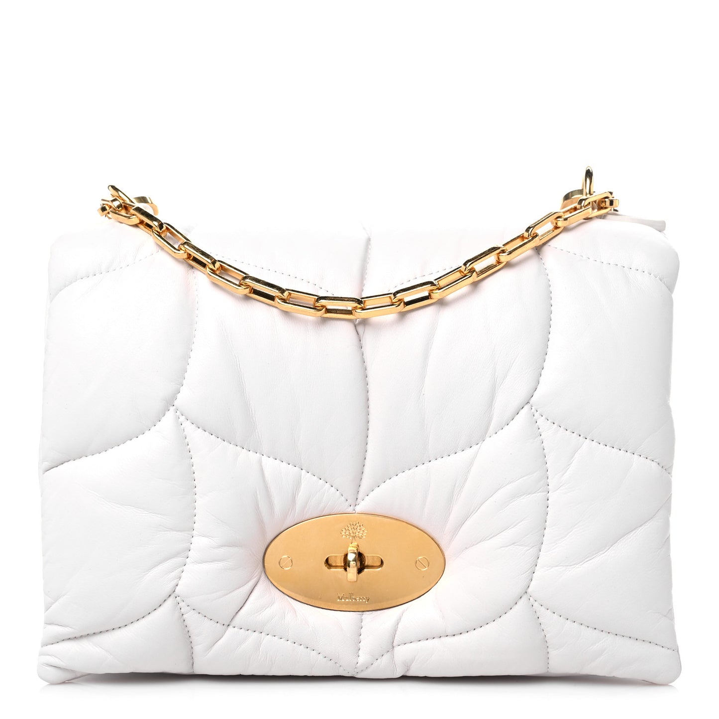 Nappa Pillow Quilted Little Softie Bag White
