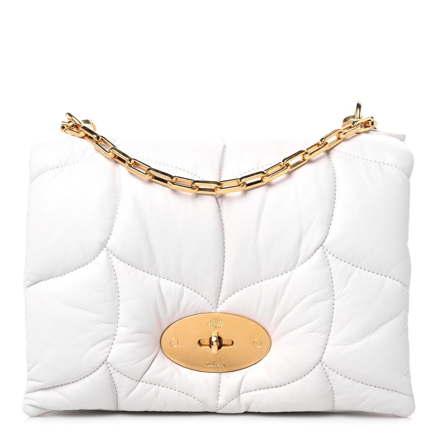 Mulberry Nappa Pillow Quilted Little Softie Bag White 1 of 10