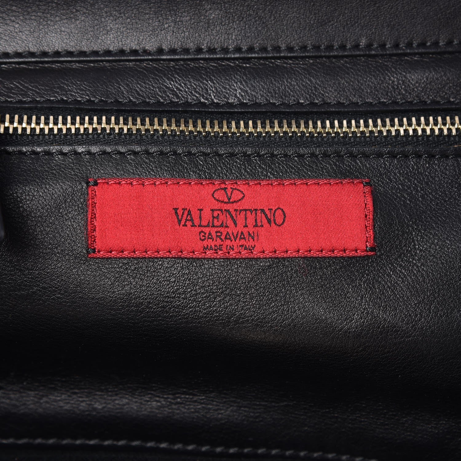 Valentino Garavani Vitello Small Rockstud Tote Black 5 of 9