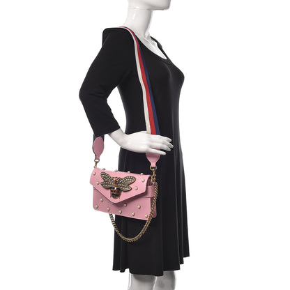 Gucci Nappa Pearl Studded Mini Queen Margaret Broadway Shoulder Bag Sugar Pink 2 of 10