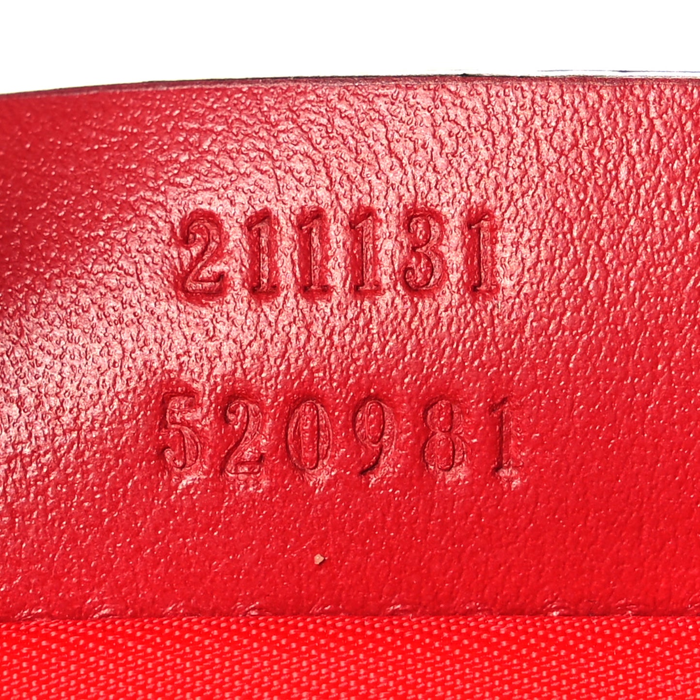 GG Supreme Monogram Space Diaper Bag Red