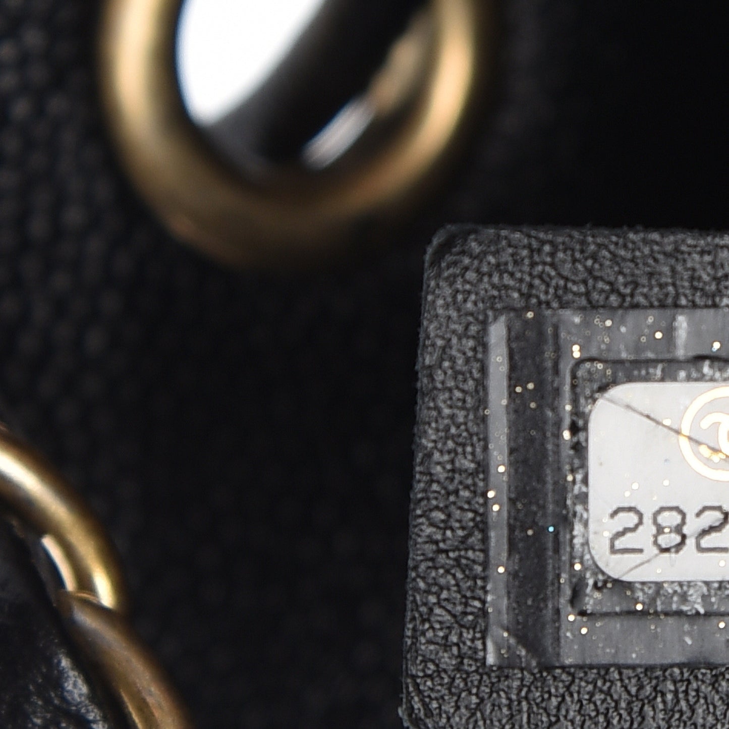 Caviar Deauville Drawstring Bucket Bag Black