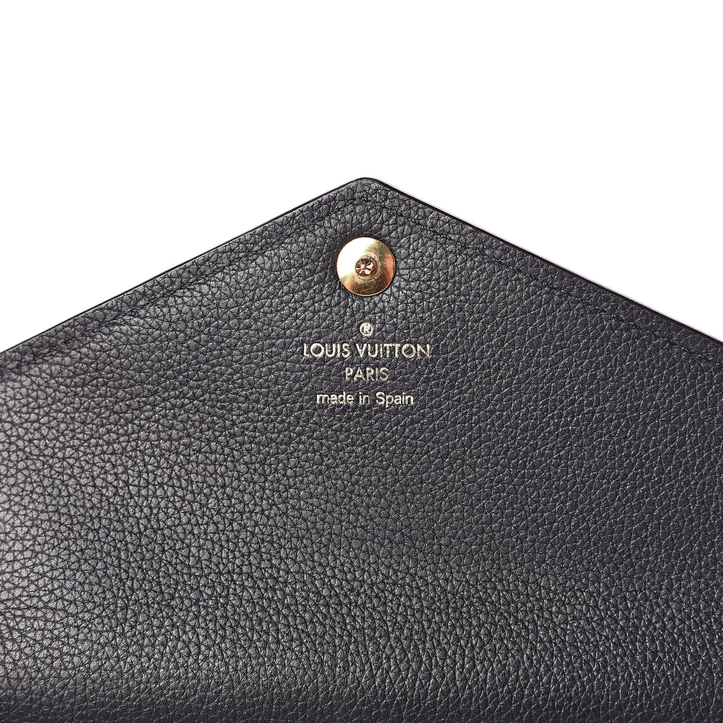 Calfskin Double V Wallet Black