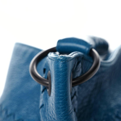 Bottega Veneta Washed Cervo Deerskin Large Hobo Blue 12 of 18