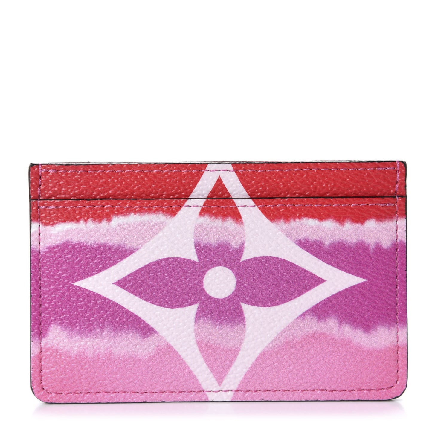Monogram Escale Card Holder Rouge